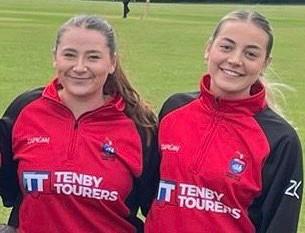 Madi Neye and Talia Ennis  outstanding for Saundersfoot with bat and ball